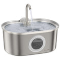 Load image into Gallery viewer, A cat water fountain by PawsPik with a flowing stream and a clear water level window.