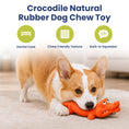 Load image into Gallery viewer, PawsPik® Crocodile Natural Rubber Dog Chew Toy