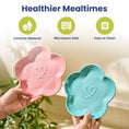 Load image into Gallery viewer, PawsPik® Flower Ceramic Cat Feeding Plate, Medium