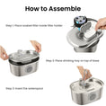 Load image into Gallery viewer, PawsPik® Dog & Cat Water Fountain Made with Stainless Steel