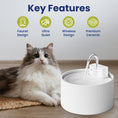 Load image into Gallery viewer, PawsPik® CeramiFlow Ceramic Cat Water Fountain
