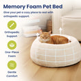Load image into Gallery viewer, PawsPik® Perfect Comfort Orthopedic Faux Rabbit Fur Memory Foam Cat & Small Dog Bed