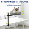 Load image into Gallery viewer, PawsPik® Adjustable 360° Desk Cotton Cat Nest Bed
