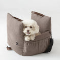 Load image into Gallery viewer, PawsPik® Convertible Plush 3-in-1 Pet Carrier, Travel Bed & Car Seat, Chestnut Brown, Medium
