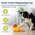 Load image into Gallery viewer, PawsPik® Happy Duck Interactive Dog Treat Dispenser Toy, Small, Yellow