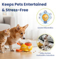 Load image into Gallery viewer, PawsPik® Happy Duck Interactive Dog Treat Dispenser Toy, Small, Yellow