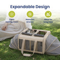 Load image into Gallery viewer, PawsPik® Portable Dual-Pet Dog & Cat Carrier, Light Gray