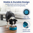Load image into Gallery viewer, PawsPik® Stainless Steel Double Wall Slow-Feed Puzzle Dog Bowl, 64 oz