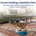 Load image into Gallery viewer, PawsPik® Stainless Steel Double Wall Slow-Feed Puzzle Dog Bowl, 64 oz