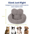 Load image into Gallery viewer, PawsPik® Heart-Shaped Plush Comfort Bolster Dog & Cat Bed with Removable Cover