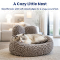 Load image into Gallery viewer, PawsPik® Heart-Shaped Plush Comfort Bolster Dog & Cat Bed with Removable Cover