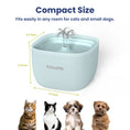Load image into Gallery viewer, PawsPik® PURE-01 Automatic Plastic Cat Water Fountain, White