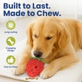 Load image into Gallery viewer, PawsPik® Strawberry Treat Dispensing Enrichment Dog Chew Toy