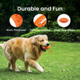 Load image into Gallery viewer, PawsPik® Football Natural Rubber Stuffing-Free Teething Tough Chew Dog Toy, Orange