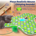 Load image into Gallery viewer, PawsPik® Interactive Hide & Seek Concealed Feather Cat Toy, Green