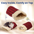 Load image into Gallery viewer, PawsPik® Self Warming Covered Dog & Cat Cave Bed, Small