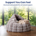 Load image into Gallery viewer, PawsPik® 3-in-1 Convertible Plush Cave & Donut Bolster Dog & Cat Bed, Medium