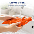 Load image into Gallery viewer, PawsPik® Crocodile Natural Rubber Dog Chew Toy