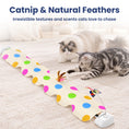 Load image into Gallery viewer, PawsPik® Feather Mat Butterfly Spinner Electronic Hide & Seek Cat Toy, White