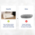 Load image into Gallery viewer, Comparison showing PawsPik's ultra-soft dog sofa bed versus a lower-quality option with rough fabric and poor support.