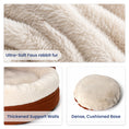 Load image into Gallery viewer, PawsPik® Hooded Bolster Dog Bed with Removable Cover & Plush Cushion