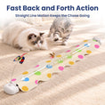 Load image into Gallery viewer, PawsPik® Feather Mat Butterfly Spinner Electronic Hide & Seek Cat Toy, White
