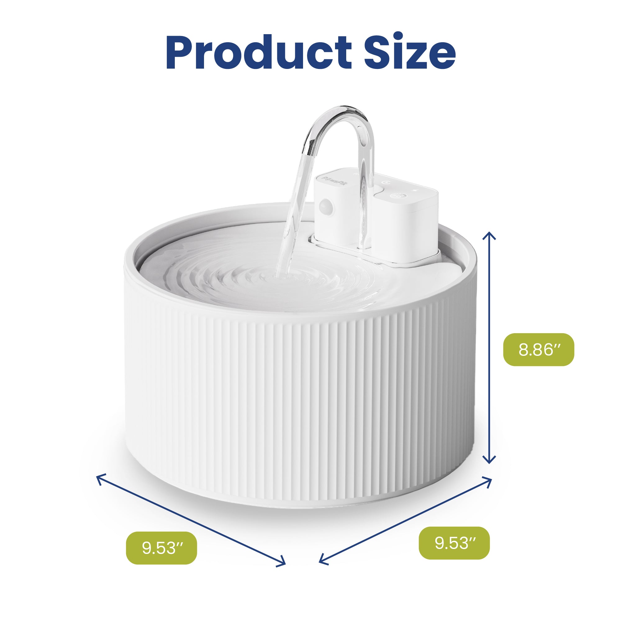 PawsPik® CeramiFlow Ceramic Cat Water Fountain