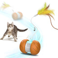Load image into Gallery viewer, PawsPik® Feather Tail Rechargeable Spinner Chasers Cat Toy