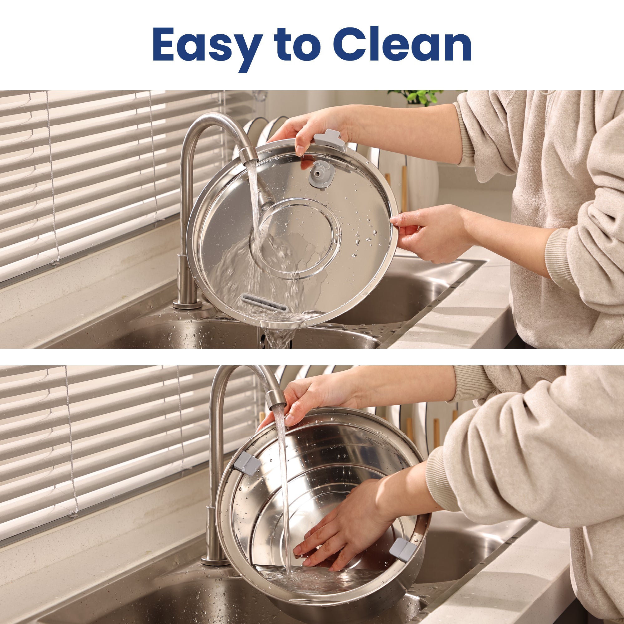 An image representing “Easy to Clean” feature of PawsPik Dog Water Fountain.