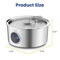 Load image into Gallery viewer, Image representing dimensions of PawsPik Dog Water Bowl.