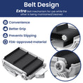 Load image into Gallery viewer, An engineering diagram depicting a belt design tailored for a belt drive, highlighting its functional elements and configuration.