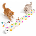 Load image into Gallery viewer, PawsPik® Feather Mat Butterfly Spinner Electronic Hide & Seek Cat Toy, White