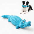 Load image into Gallery viewer, PawsPik® Crocodile Natural Rubber Dog Chew Toy