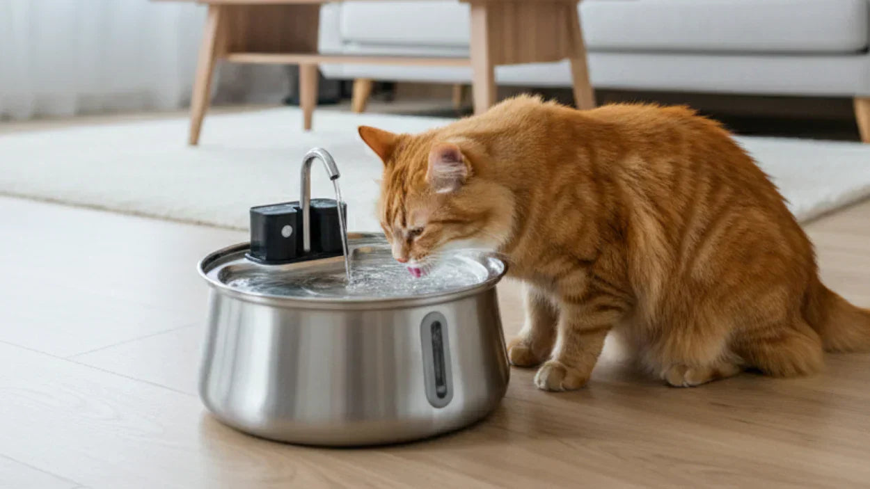 Are battery-powered cat fountains safe?