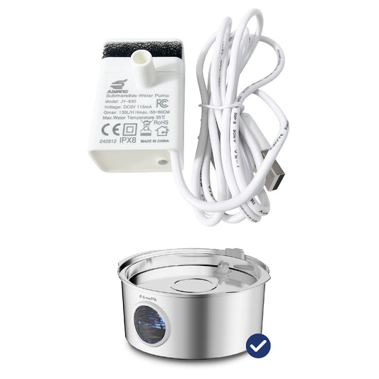 PawsPik® Dog Water Fountain Ultra-Quiet Stainless Steel Pump Replacement