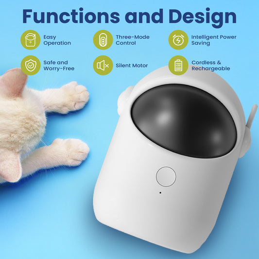PawsPik® Automatic Rechargeable Interactive Alien Laser Cat Toy
