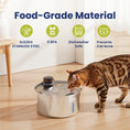 Load image into Gallery viewer, PawsPik® PureFlow MAX Stainless Steel Cat and Small Dog Water Fountain, 3.2 L
