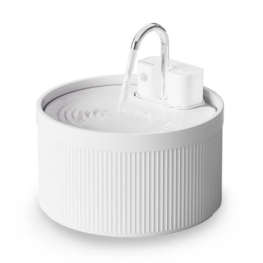 PawsPik® CeramiFlow Ceramic Battery-Operated Faucet Pet Water Fountain