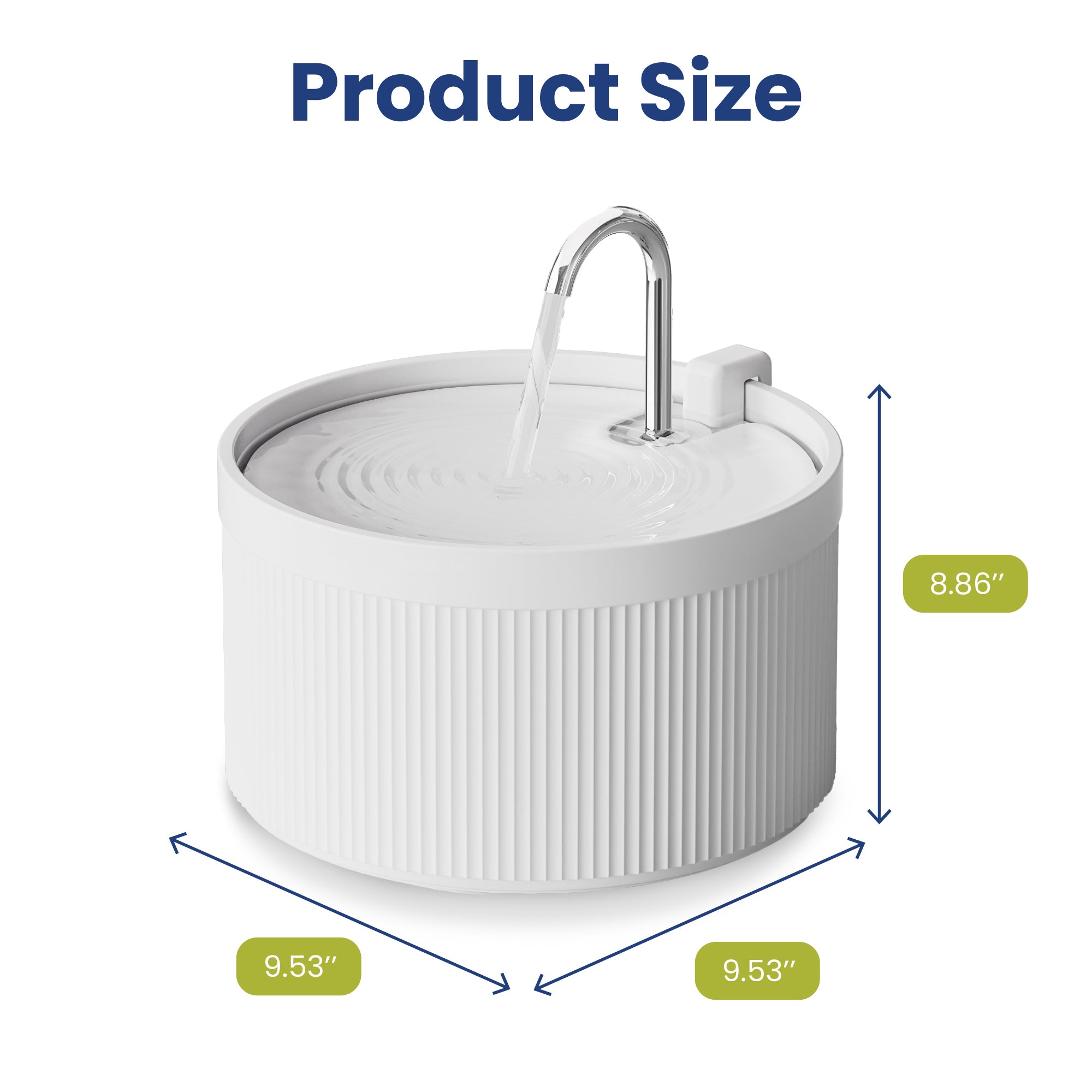 PawsPik® Ceramic Serenity Faucet Pet Water Fountain