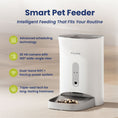Load image into Gallery viewer, A smart pet feeder with advanced scheduling, 2K HD camera, dual-band WiFi, and triple-seal technology for fresh pet food.
