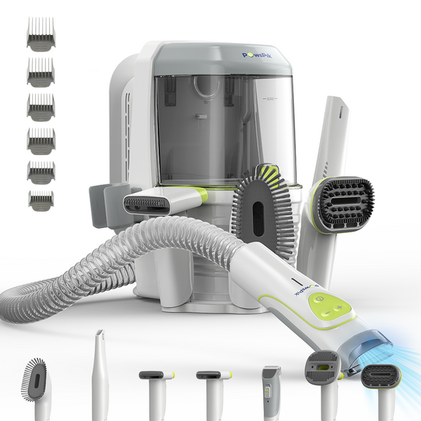 PawsPik® GroomingPro Rx Professional 7-in-1 Dog & Cat Vacuum & Grooming Kit