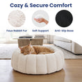 Load image into Gallery viewer, PawsPik® 3-in-1 Convertible Plush Cave & Donut Bolster Dog & Cat Bed, Medium

