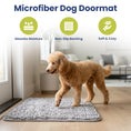 Load image into Gallery viewer, PawsPik® Super Absorbent Microfiber Dog Doormat, Gray
