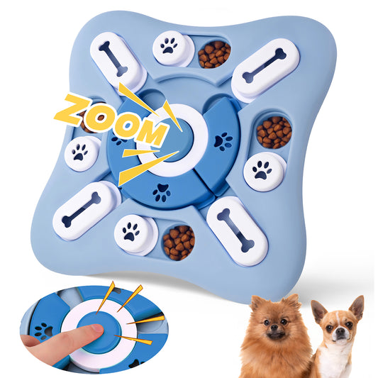 PawsPik® Pawzzle Interactive Dog Puzzle Enrichment Toy, Light Blue