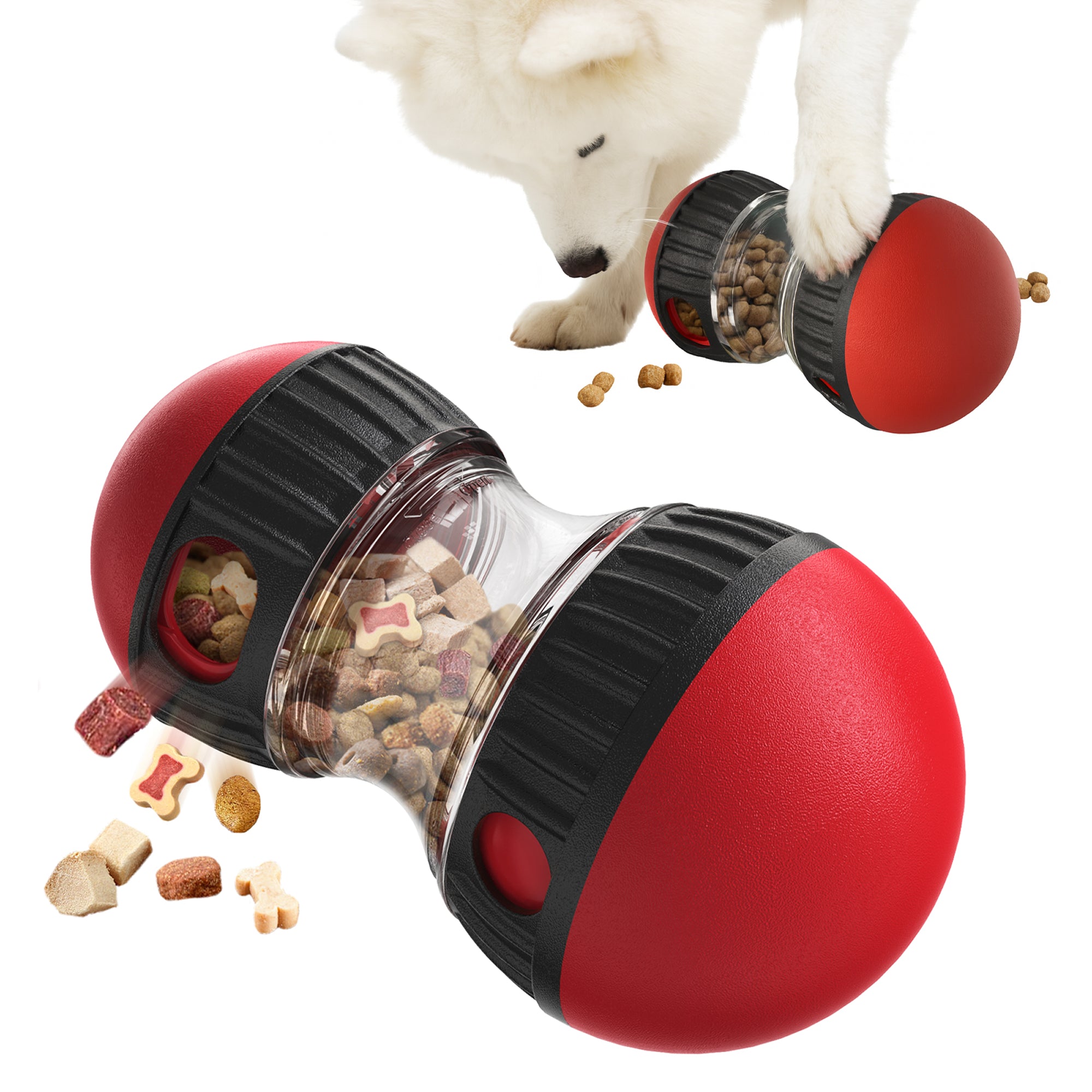 PawsPik® Dual Sphere Treat-Dispensing Rolling Toy