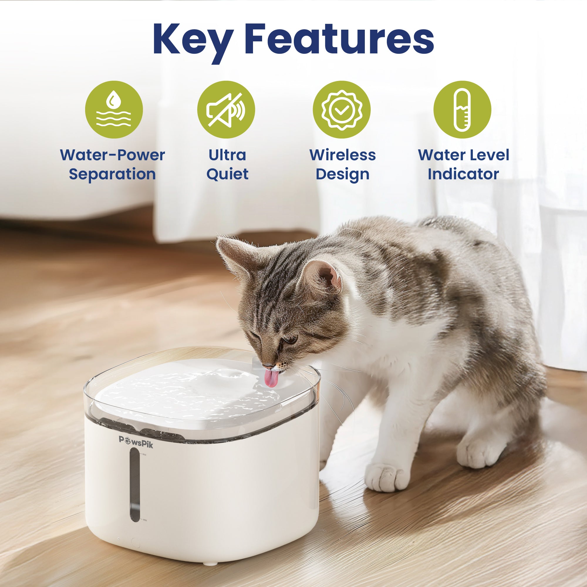 PawsPik® NOVA-01 Wireless Water Power Seperation Rechargeable Dog & Ca