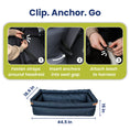 Load image into Gallery viewer, PawsPik® Ultra Large Premium 2-in-1 Car Seat & Convertible Travel Dog Bed
