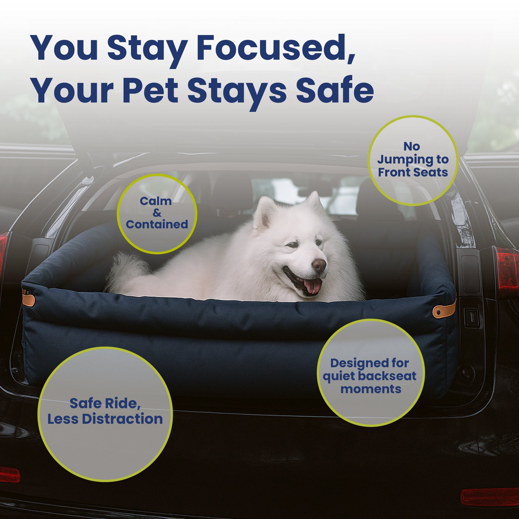 PawsPik® Ultra Large Premium 2-in-1 Car Seat & Convertible Travel Dog Bed