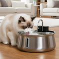 Load image into Gallery viewer, PawsPik® Stainless Steel Battery-Operated Dog & Cat Water Fountain, 4-L

