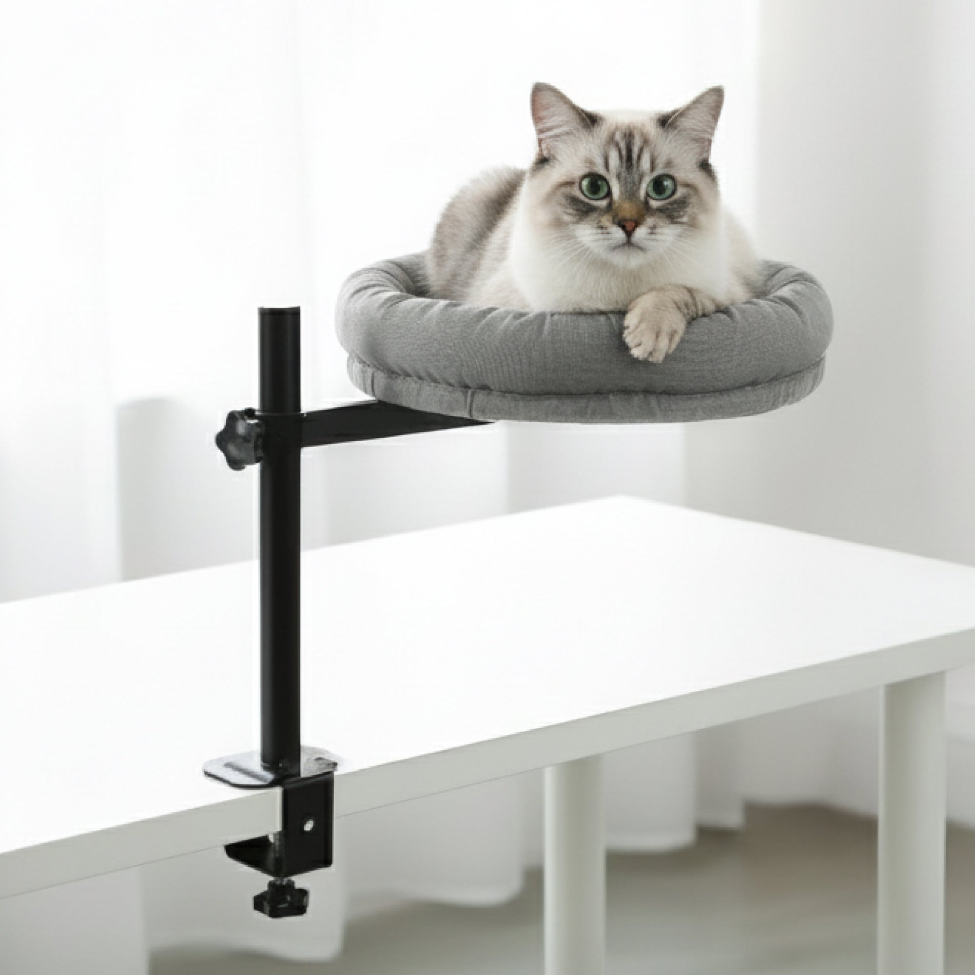 PawsPik® Adjustable 360° Desk Cotton Cat Nest Bed